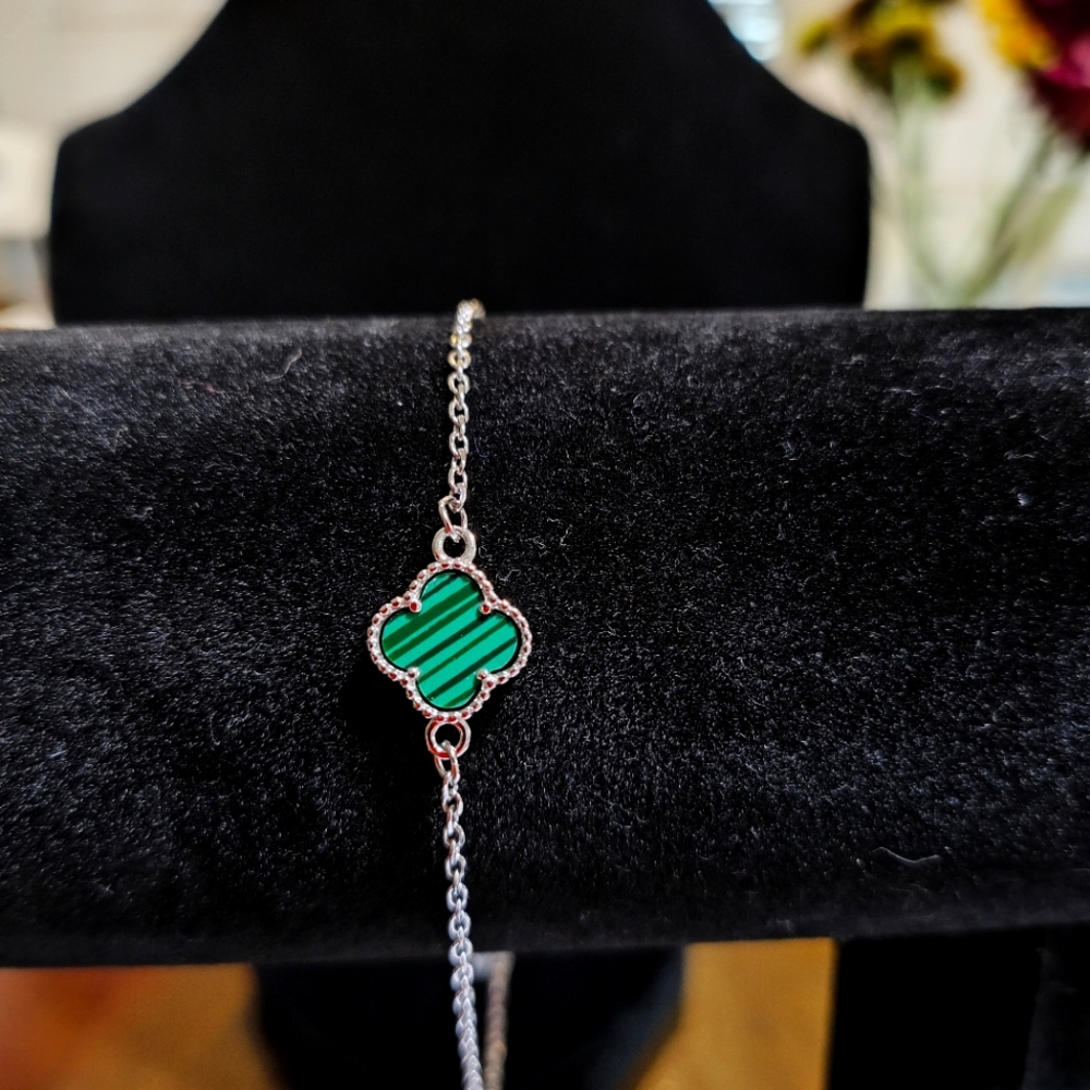 Clover Bracelet Italian Silver .925